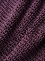 Purple Textured V Neck Plus Size Tankini Top - Image 8