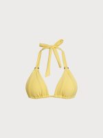 Yellow Tie O-Ring Bikini Top - Image 7