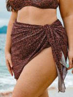 Leopard Print Plus Size Cover-up