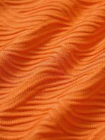 Orange Textured Tummy Control One-Piece Swimsuit - Image 9