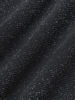 Black Lurex V Neck Tie One-Piece Swimsuit - Image 11
