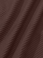 Coffee Ribbed Twist Knot One-Piece Swimsuit - Image 12