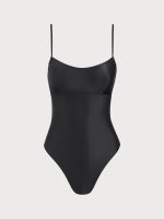 ECONYL® Black Criss-cross One Piece Swimwear - Image 5