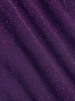 Purple V-Neck Ruched Plus Size One-Piece Swimsuit - Image 9