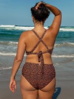 Leopard Print Plus Size One-Piece Swimsuit - Image 6