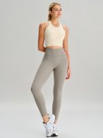 Khaki Cross Back Leggings 24” - Image 3