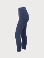 Navy Natural Waisted Leggings 25" - Image 10