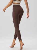 Coffee Natural Waisted Leggings 25" - Image 2