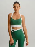 Green Natural Waisted Leggings 25" - Image 4