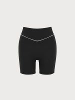 Black Natural Waisted Lycra® Short - Image 8