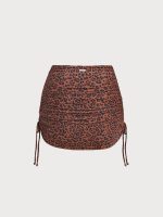 Leopard Print Cover up Skirt - Image 7