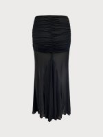 Black Gold-Accented Cover up Skirt - Image 7