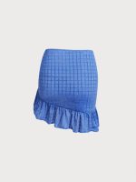 Blue Mesh Cover-Up Skirt - Image 7