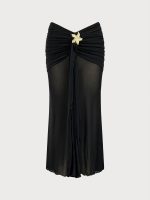 Black Gold-Accented Cover up Skirt - Image 6