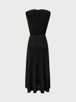 Black V Neck Beach Dress - Image 7