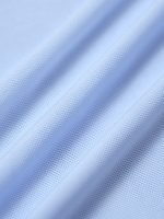 Blue Deep V-Neck Knotted Mesh Cover-up Dress - Image 8
