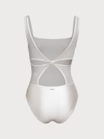 White No Padding Petal-Back One-Piece Swimsuit - Image 6