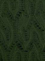 Dark Green Textured V Neck One-Piece Swimsuit - Image 7