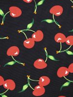 Cherry Drawstring Plus Size One-Piece Swimsuit - Image 9
