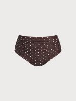 Brown Polka Dot Plus Size Bikini Bottom - Image 6