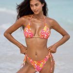 Floral Print Halter Bikini Top