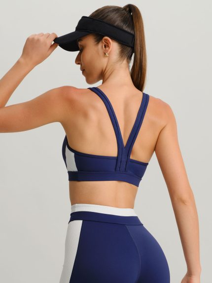 Navy Racerback Sports Bra