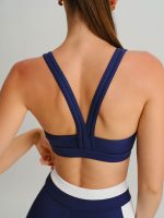 Navy Racerback Sports Bra - Image 2