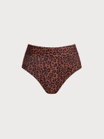 Leopard Print Full Coverage Surf Bottoms - Image 5