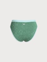 Dark Green Jacquard High Cut Surf Bottoms - Image 7
