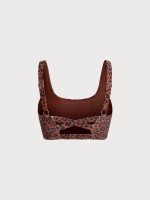 Leopard Print X Cross Surf Bra - Image 7