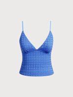 Blue Mesh Tankini Top - Image 6