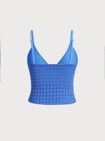 Blue Mesh Tankini Top - Image 7