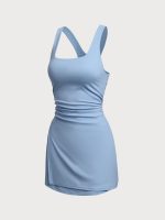 Blue Cut Out Tennis Dress Set - Image 7