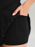 Black Contrast A-Line Sports Dress - Image 3
