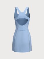 Blue Cut Out Tennis Dress Set - Image 6