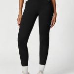 Black High Waisted Pockets Leggings 26"
