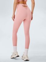 Light Pink Cut Out Leggings 24"