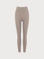 Khaki Cut Out Leggings 24" - Image 7