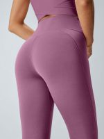 Purple V-Waist Leggings 24" - Image 3