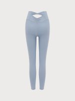 Light Blue Cut Out Leggings 24" - Image 10