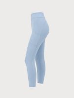 Light Blue Natural Waisted Leggings 25" - Image 12
