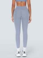 Light Blue High-Waist Leggings 25" - Image 3