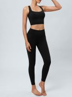 Black Cut Out Leggings 24" - Image 4