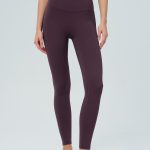 Purple V-Waist Leggings 25"
