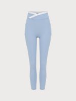 Light Blue Natural Waisted Leggings 25" - Image 11