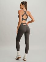 Dark Coffee Cut Out Leggings 24" - Image 7