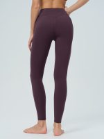 Purple V-Waist Leggings 25" - Image 3
