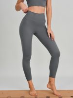 Grey Cut Out Leggings 24" - Image 2