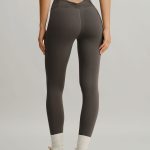 Dark Coffee Cut Out Leggings 24"