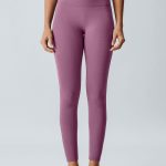 Purple V-Waist Leggings 24"